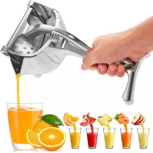 Fruit Press Manual Juicer – Heavy Duty Hand Juice...