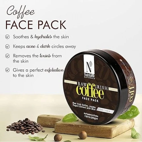 NutriGlow NATURAL'S Raw Irish Coffee Face Pack 200g