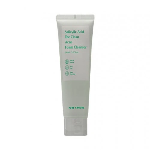PURE GROUND Salicylic Acid Acne Foam Cleanser 150m...