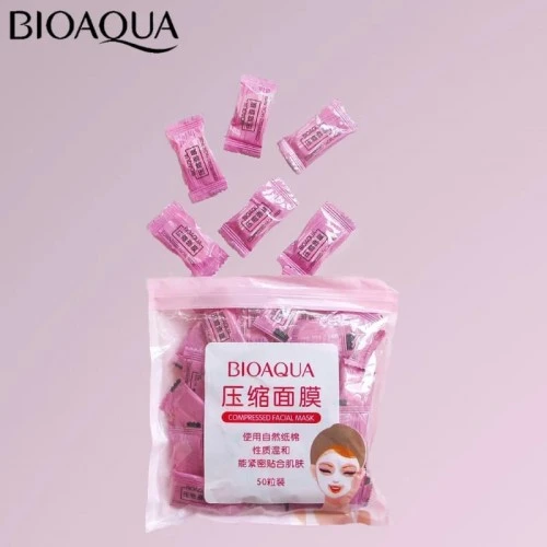 BIOAQUA Compressed Facial Mask 50 Pieces