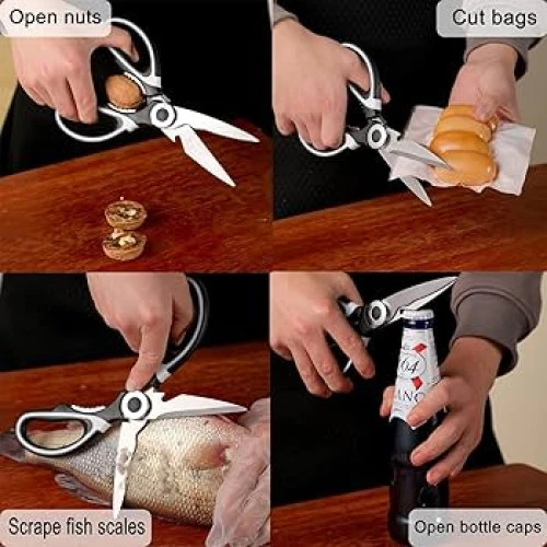 Stainless Steel Kitchen Scissors | Multi Purpose S...