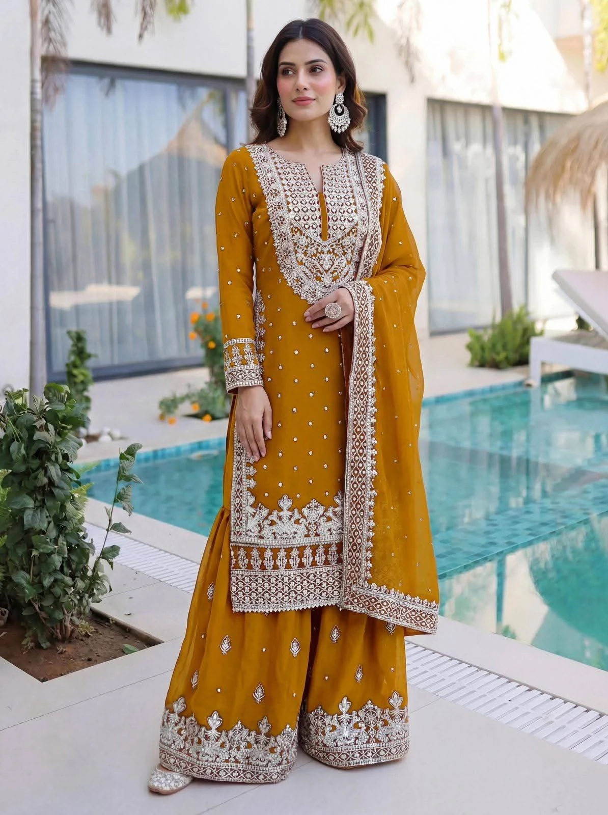 Premium Soft Jorjet Three piece
