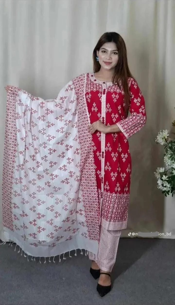 আরং কটন রেডিমেড থ্রি-পিস | প্রিমিয়াম কটন কালেকশন