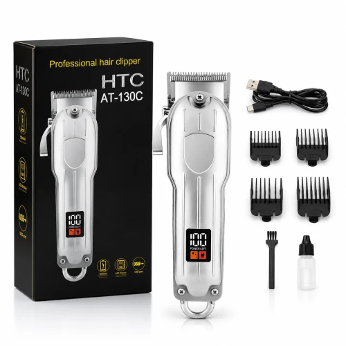 HTC AT-130C Professional Hair Clipper USB Rechargeable Hair Trimmer